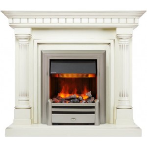Каминокомплект Dimplex Dallas - Слоновая кость с патиной с очагом Chesford