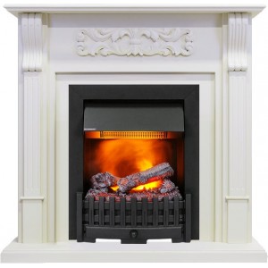 Каминокомплект Dimplex Venice - Фактурный белый с очагом Danville Black FB2