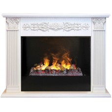 Каминокомплект RealFlame Milton 26 WT 3D Cassette 630 + Black вставка