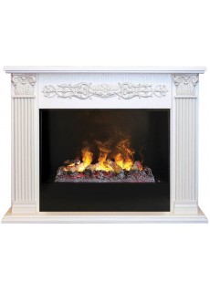 Каминокомплект RealFlame Milton 26 WT 3D Cassette 630 + Black вставка