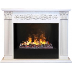 Каминокомплект RealFlame Milton 26 WT 3D Cassette 630 + Black вставка