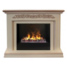 Каминокомплект RealFlame Leticia 26 WT с очагом 3D Cassette 630 + Black вставка