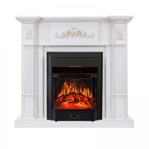 Каминокомплект Royal Flame Martin - Белый дуб, патина золото с очагом Majestic FX Black
