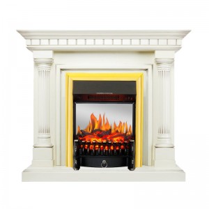 Каминокомплект Royal Flame Dallas - Слоновая кость с патиной с очагом Fobos FX M Brass