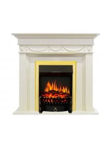 Каминокомплект Royal Flame Corfu - Слоновая кость с очагом Fobos FX Brass