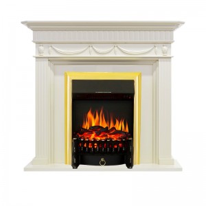 Каминокомплект Royal Flame Corfu - Слоновая кость с очагом Fobos FX Brass