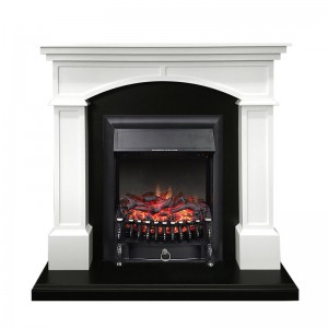 Каминокомплект Royal Flame Langford - Белый с черным с очагом Fobos FX Black