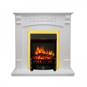 Каминокомплект Royal Flame Sorrento - Белый дуб с очагом Fobos FX Brass