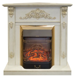 Каминокомплект RealFlame Anita Corner (угловой) WT с очагом Majestic BR S