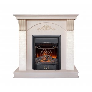 Каминокомплект RealFlame Corfino WT с очагом Majestic Lux BL S