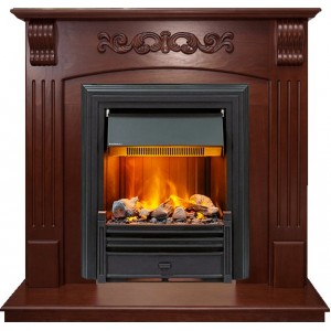 Каминокомплект Dimplex Sorrento угловой - Орех с очагом Brookline Black