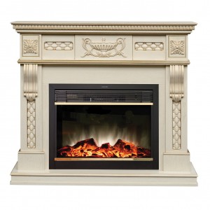Каминокомплект RealFlame Corsica Lux WT с очагом Moonblaze Lux BR