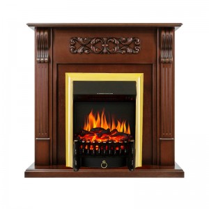 Каминокомплект Royal Flame Venice - Махагон коричневый антик с очагом Fobos FX Brass