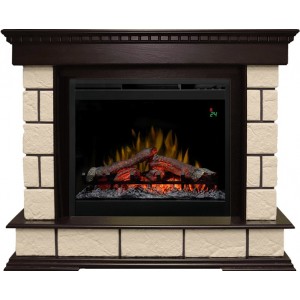 Каминокомплект Dimplex Shateau Темный дуб / Шампань с очагом Symphony 26'' DF2624-L