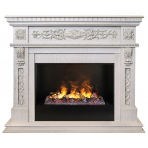 Каминокомплект RealFlame Estella 26 WT с очагом 3D Cassette 630 + Black вставка