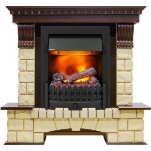 Каминокомплект Dimplex Pierre Luxe - Темный дуб / Шампань (Высота 1050мм) с очагом Danville Black FB2
