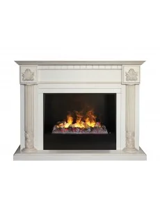 Каминокомплект RealFlame Imperia 26 WT с очагом 3D Cassette 630 + Black вставка
