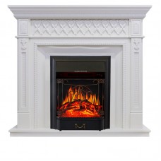 Каминокомплект Royal Flame Alexandria - Белый дуб с очагом Majestic FX Black