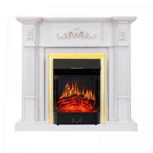 Каминокомплект Royal Flame Martin - Белый дуб, патина золото с очагом Majestic FX Brass