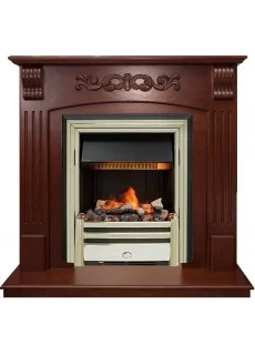 Каминокомплект Dimplex Sorrento угловой - Орех с очагом Cavendish