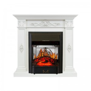 Каминокомплект Royal Flame Derby - Белый дуб с очагом Majestic FX M Black