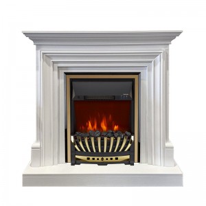 Каминокомплект Royal Flame Bradford - Белый с очагом Aspen Gold