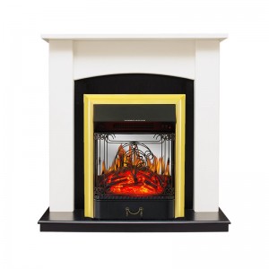 Каминокомплект Royal Flame Baltimore - Слоновая кость, черный с очагом Majestic FX M Brass