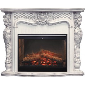 Каминокомплект Dimplex Castle - Слоновая кость с темной патиной с очагом Symphony 30'' DF3020-INT