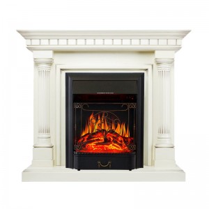 Каминокомплект Royal Flame Dallas - Слоновая кость с патиной с очагом Majestic FX Black