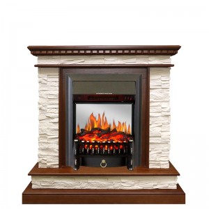 Каминокомплект Royal Flame Calgary - Дуб / Сланец белый с очагом Fobos FX M Black