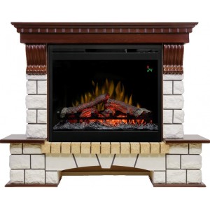 Каминокомплект Dimplex Pierre Luxe - Темный дуб / Белый (Высота 1015 мм) с очагом Symphony 26 DF2624L-INT