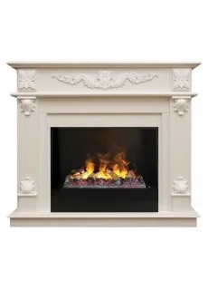 Каминокомплект RealFlame Philadelphia 26 WT с очагом 3D Cassette 630 + Black вставка