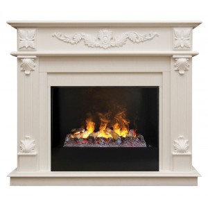 Каминокомплект RealFlame Philadelphia 26 WT с очагом 3D Cassette 630 + Black вставка