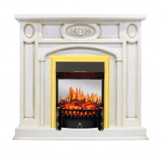 Каминокомплект Royal Flame Florence - Слоновая кость с патиной с очагом Fobos FX M Brass