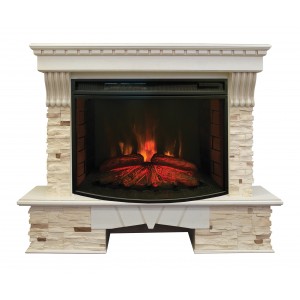 Каминокомплект RealFlame Sorento 33 WT с очагом FireSpace 33 S IR