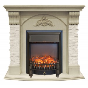 Каминокомплект RealFlame Athena WT с очагом Fobos Lux S BL
