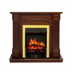 Каминокомплект Royal Flame Boston - Темный дуб (Высота 925см) с очагом Fobos FX Brass