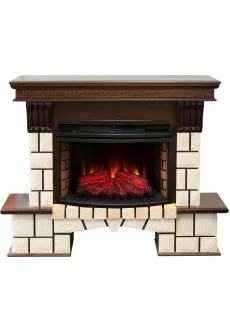 Каминокомплект RealFlame Stone New 25 AO с очагом FireField 25 SIR