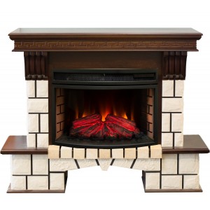 Каминокомплект RealFlame Stone New 25 AO с очагом FireField 25 SIR