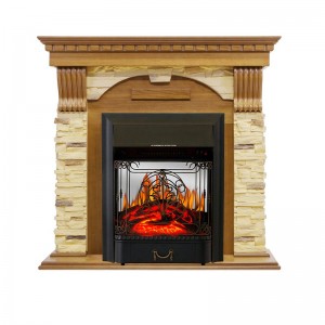 Каминокомплект Royal Flame Dublin - Дуб / Сланец с очагом Majestic FX M Black