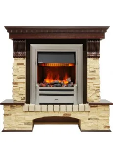 Каминокомплект Dimplex Pierre Luxe - Темный дуб / Сланец (Высота 1005мм) с очагом Chesford