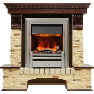 Каминокомплект Dimplex Pierre Luxe - Темный дуб / Сланец (Высота 1005мм) с очагом Chesford