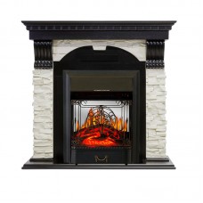 Каминокомплект Royal Flame Dublin - Венге / Сланец белый с очагом Majestic FX M Black