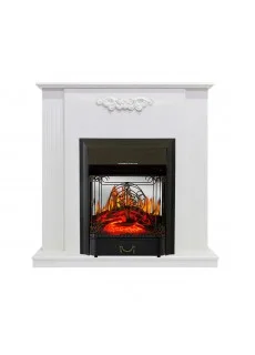 Каминокомплект Royal Flame Lumsden - Белый дуб с очагом Majestic FX M Black