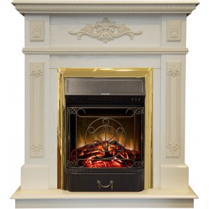 Каминокомплект RealFlame Lilian WT с очагом Majestic Lux BR S