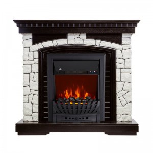 Каминокомплект Royal Flame Glasgow - Венге / Белый с очагом Aspen Black