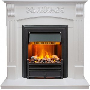 Каминокомплект Dimplex Sorrento - Белый дуб с очагом Brookline Black