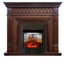 Каминокомплект Royal Flame Alexandria - махагон коричневый антик с очагом Majestic FX M Black