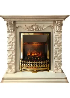 Каминокомплект Dimplex Adriana - Cлоновая кость с очагом Atherton