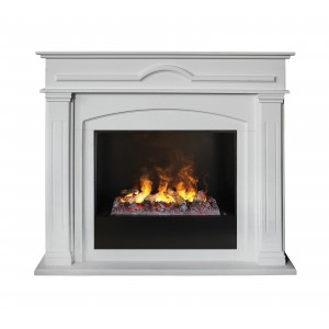 Каминокомплект RealFlame Mirra 26 WT с очагом 3D Cassette 630 + Black вставка